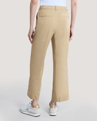 Cotton Suit Pants Beige / 36