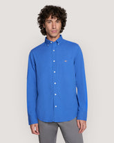 REG SOLID SEERSUCKER SHIRT Blue / M