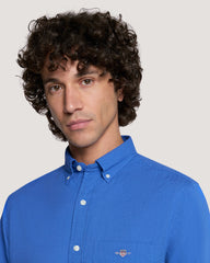 REG SOLID SEERSUCKER SHIRT Blue / M
