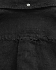 REG GMNT DYED LINEN SHIRT Black / S