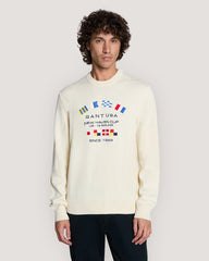 Nautical Flags Crew Neck Sweater Cream / M