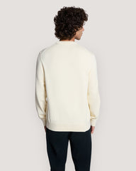 Nautical Flags Crew Neck Sweater Cream / M