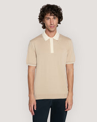 Modal Blend Polo Shirt Dry Sand / M