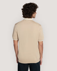 Modal Blend Polo Shirt Dry Sand / M