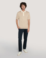 Modal Blend Polo Shirt Dry Sand / M