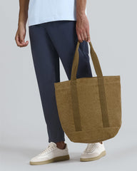 Washed Canvas Tote Bag Beige / OS