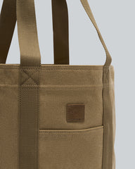 Washed Canvas Tote Bag Beige / OS