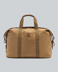 Washed Canvas Duffel Bag Beige / OS
