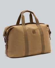Washed Canvas Duffel Bag Beige / OS