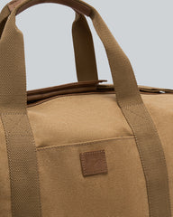 Washed Canvas Duffel Bag Beige / OS