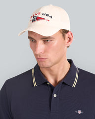 Nautical Graphic Cap Cream / OS