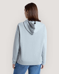 Embroidered Anchor Half-Zip Hoodie Grey / M