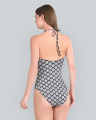 Monogram Print Swimsuit