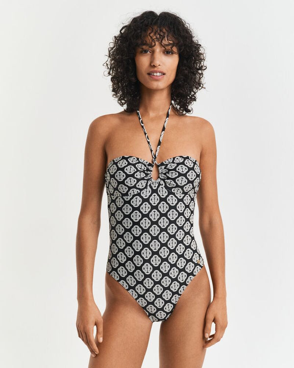 Monogram Print Swimsuit