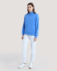 Shield Half Zip Sweatshirt Blue / M