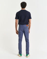 SLIM COT/LINEN JEANS Dusty Navy / 30X32