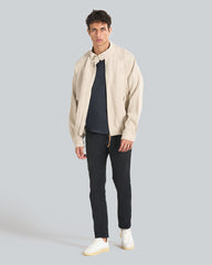 Linen Harrington Jacket Dry Sand / L