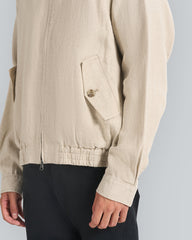 Linen Harrington Jacket Dry Sand / L