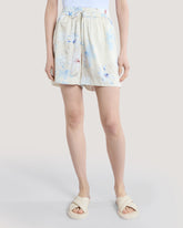 Relaxed Fit Floral Print Shorts Putty / 36