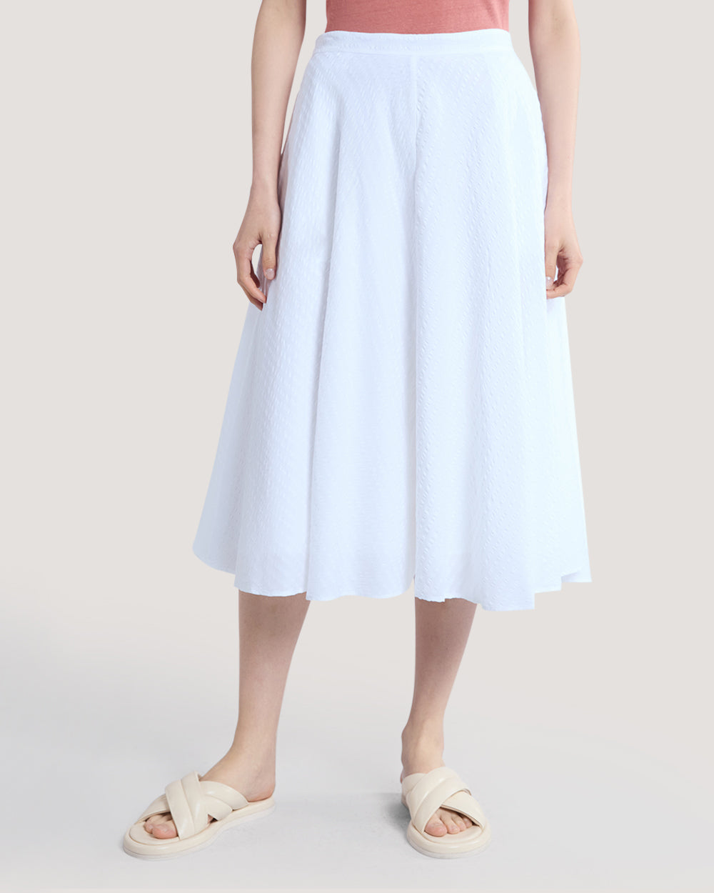 Regular Fit Floral Print Linen Shirt Blue / 36