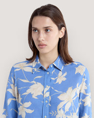 Tonal Striped Seersucker Skirt