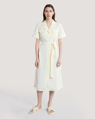 Regular Fit Pocket Dress Cream / 36