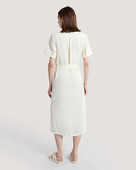 Regular Fit Pocket Dress Cream / 36