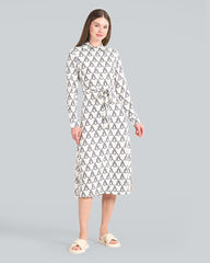 Rope Print Shirt Dress