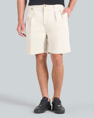 Relaxed Fit Cotton Twill Chino Shorts Putty / 52