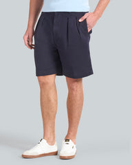 Relaxed Fit Cotton Twill Chino Shorts Blue / 52