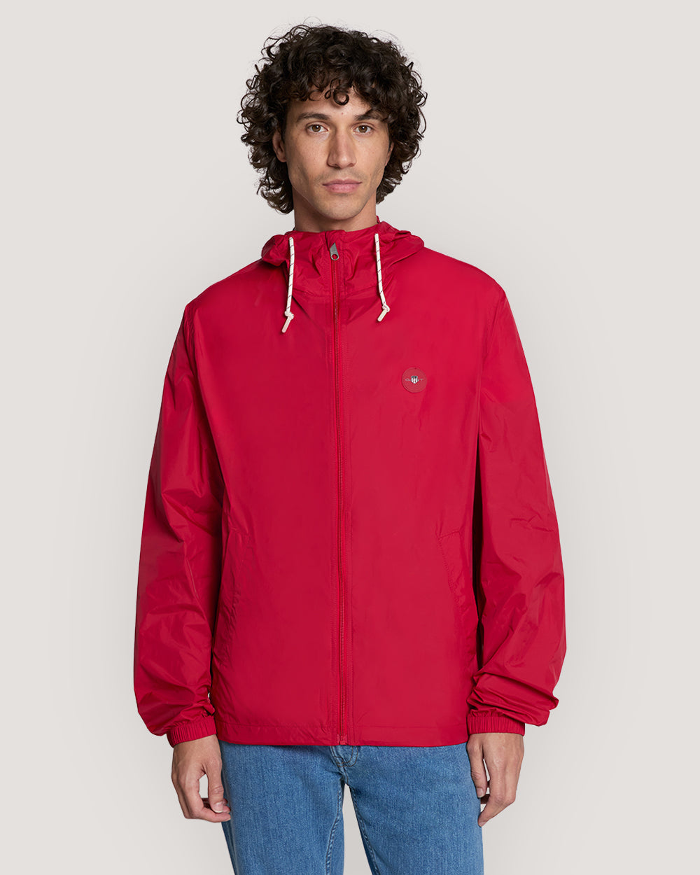Lightweight Packable Windbreaker Red / M