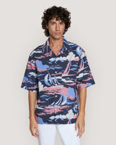 REL SAILING PRINT SS SHIRT Blue / M