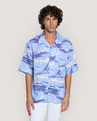REL SAILING PRINT SS SHIRT Blue / M