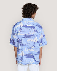 REL SAILING PRINT SS SHIRT Blue / M