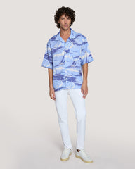 REL SAILING PRINT SS SHIRT Blue / M