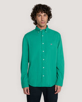 REG SOLID SEERSUCKER SHIRT Green / M