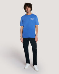 Varsity Worn Graphic T-Shirt Blue / M