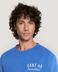 Varsity Worn Graphic T-Shirt Blue / M