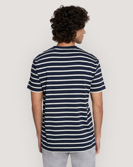 Striped Graphic T-Shirt Blue / M