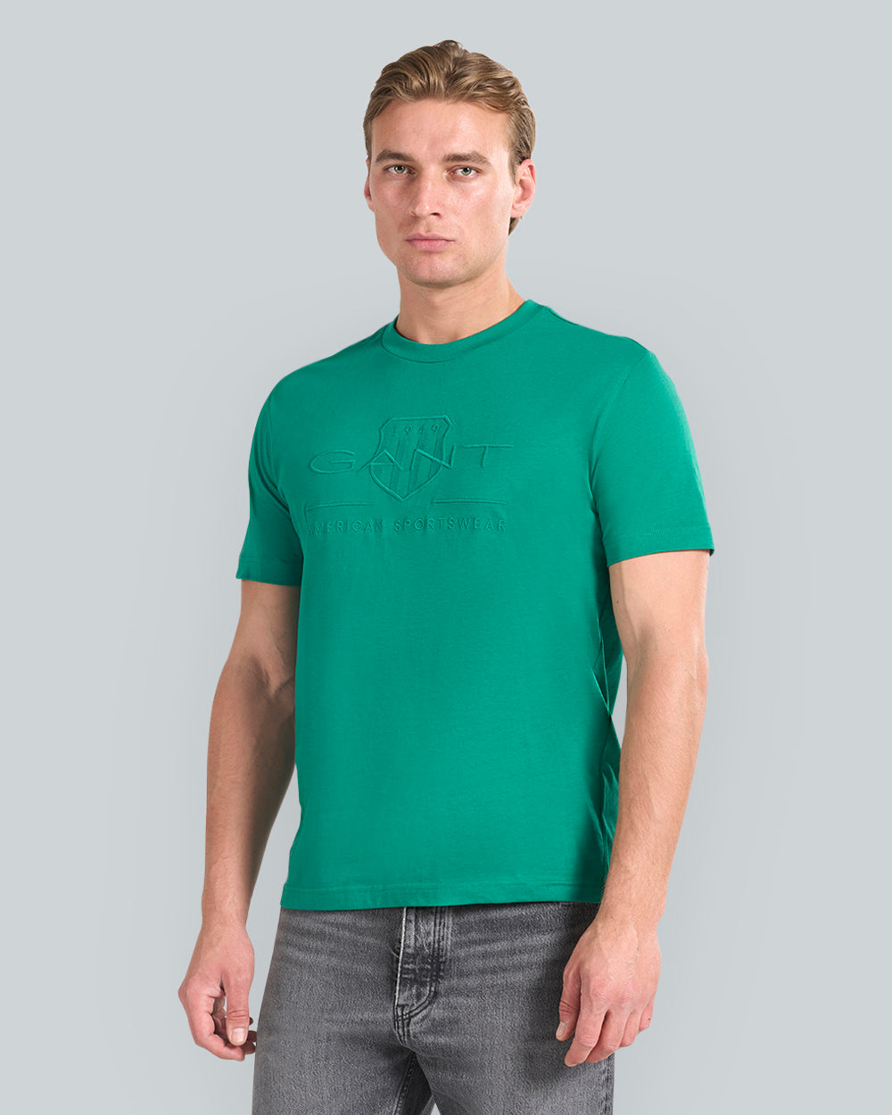 Tonal Shield T-Shirt Green / L
