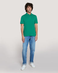Tonal Shield Polo Shirt Green / M