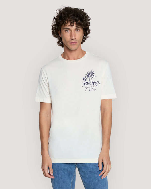 SUNFADED PRINTED TSHIRT Cream / M