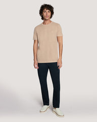 SLIM SUNFADED SS PIQUE TSHIRT Dry Sand / M