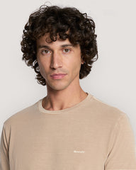 SLIM SUNFADED SS PIQUE TSHIRT Dry Sand / M