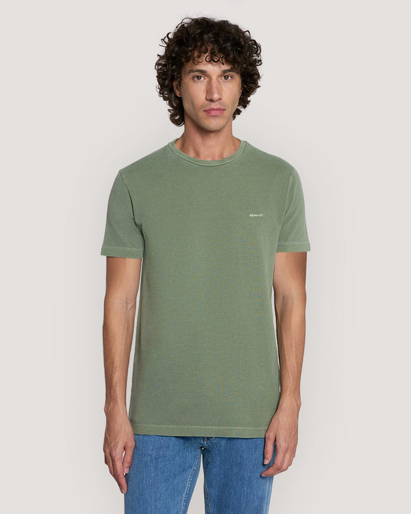 SLIM SUNFADED SS PIQUE TSHIRT Green / M