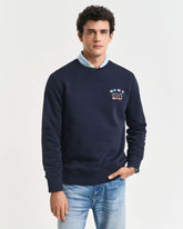 GRAPHIC C-NECK Blue / S