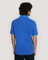 Sunfaded Piqué Polo Shirt Blue / M