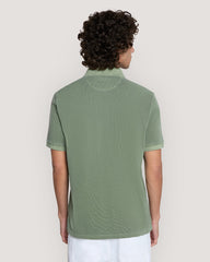 Sunfaded Piqué Polo Shirt Green / M