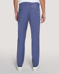 Slim Fit Cotton Linen Chinos Dusty Navy / 32X32