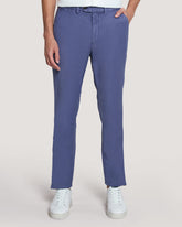 Slim Fit Cotton Linen Chinos Dusty Navy / 32X32